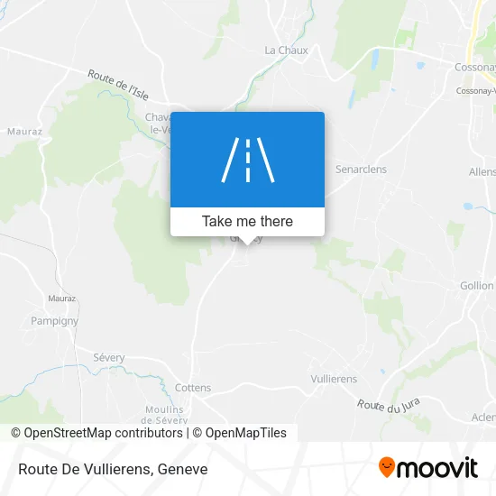 Route De Vullierens map