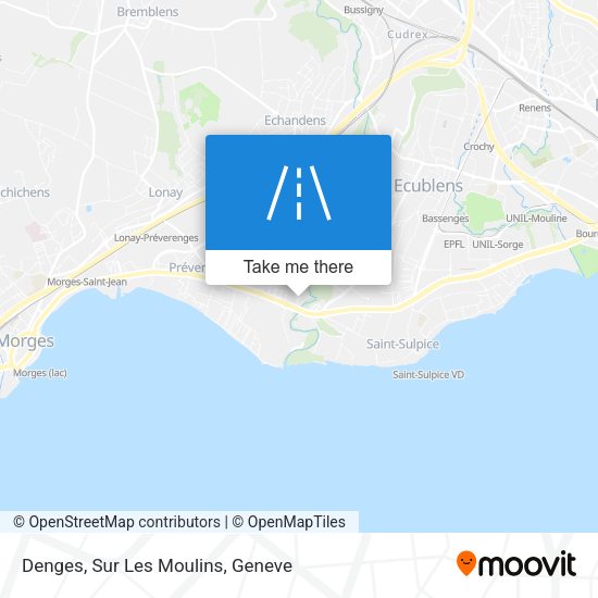 Denges, Sur Les Moulins map