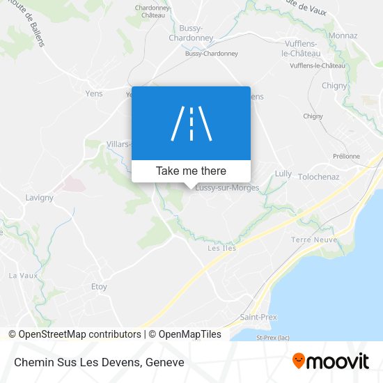 Chemin Sus Les Devens map