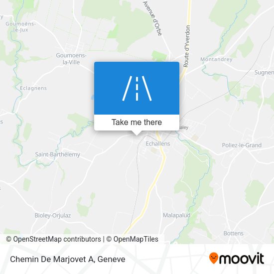 Chemin De Marjovet A map