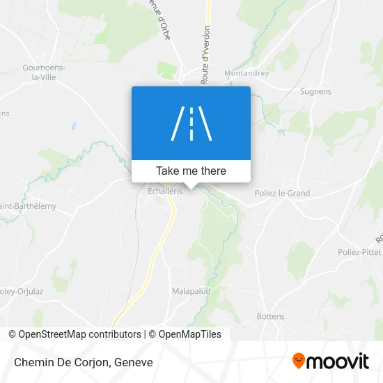 Chemin De Corjon map
