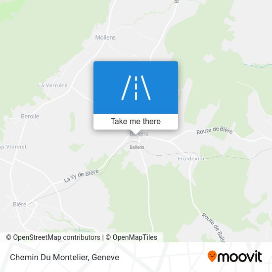 Chemin Du Montelier map