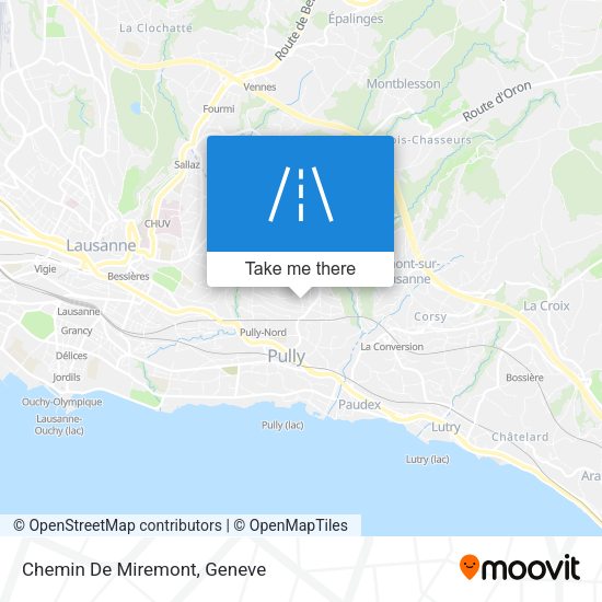Chemin De Miremont map