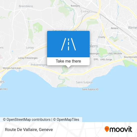 Route De Vallaire map