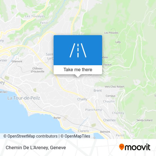 Chemin De L'Areney map