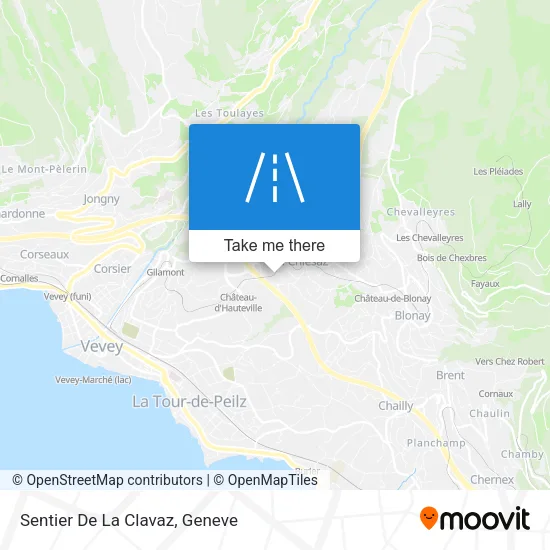 Sentier De La Clavaz map