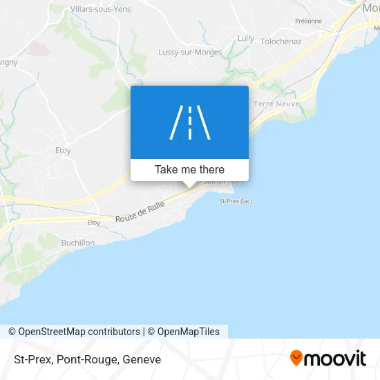 St-Prex, Pont-Rouge map