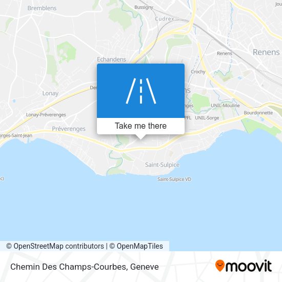 Chemin Des Champs-Courbes map