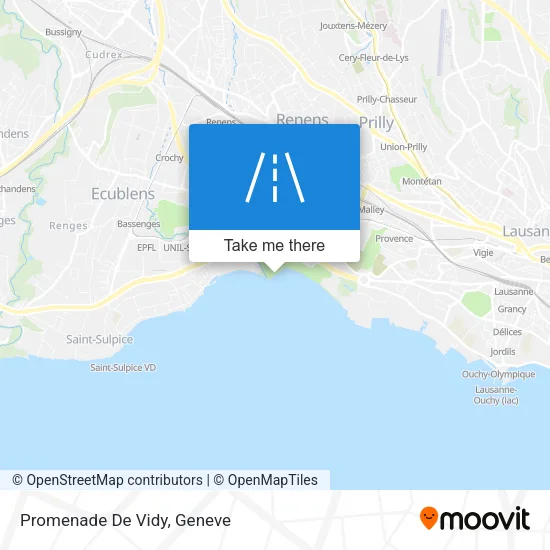 Promenade De Vidy map