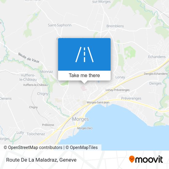 Route De La Maladraz map