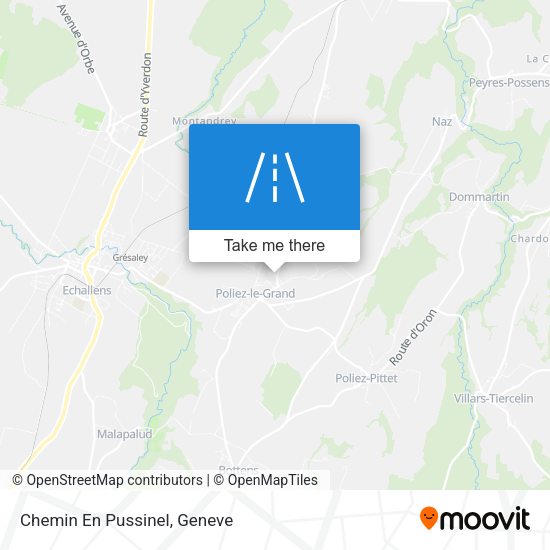 Chemin En Pussinel map