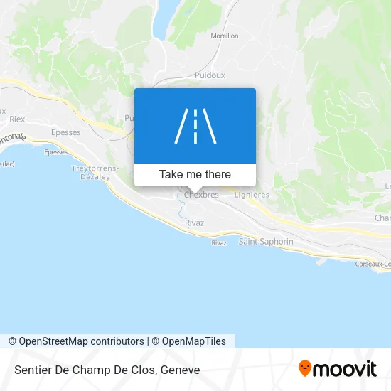 Sentier De Champ De Clos map