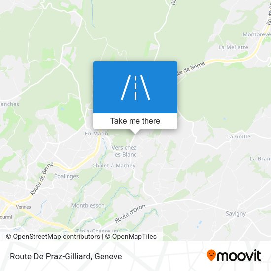 Route De Praz-Gilliard map