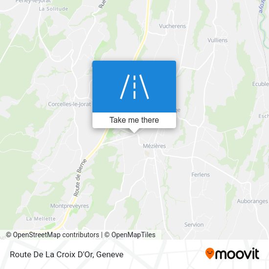 Route De La Croix D'Or map