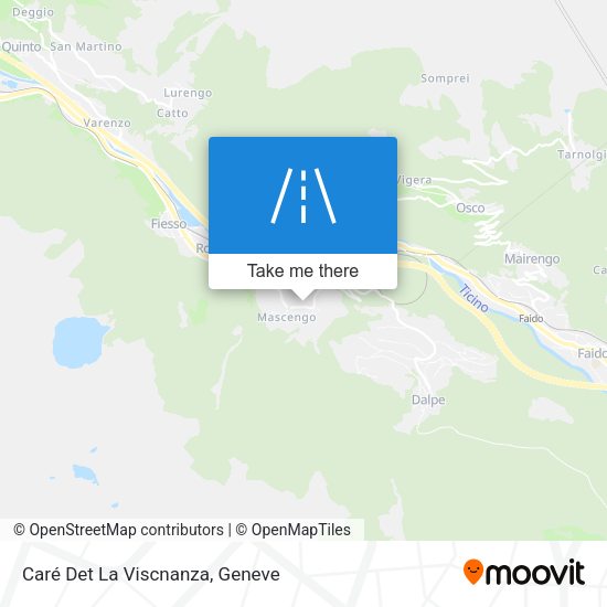Caré Det La Viscnanza map
