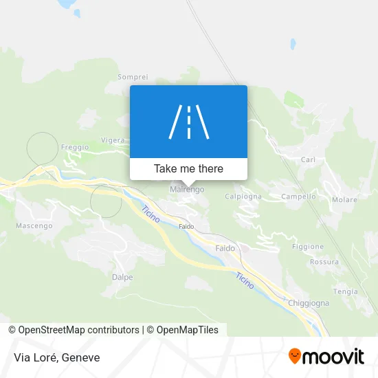 Via Loré map