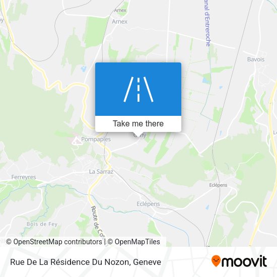 Rue De La Résidence Du Nozon map