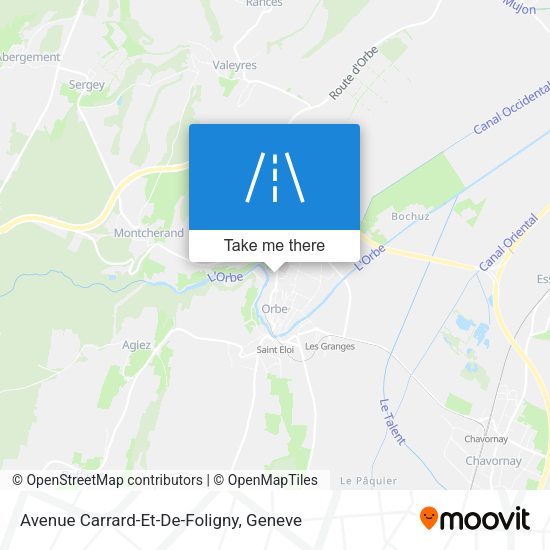 Avenue Carrard-Et-De-Foligny map