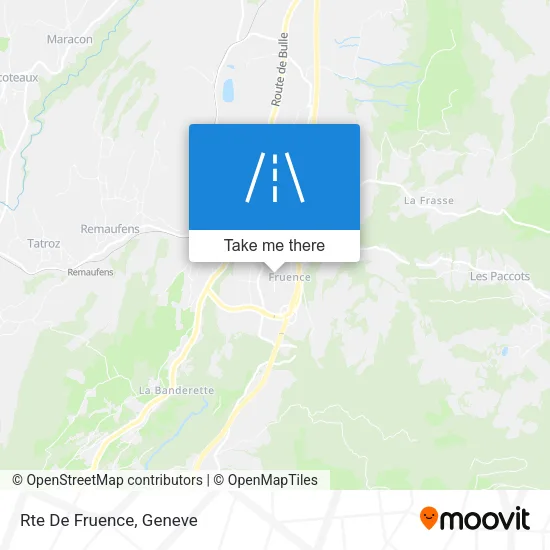 Rte De Fruence map