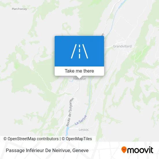 Passage Inférieur De Neirivue map