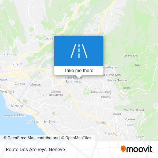 Route Des Areneys map