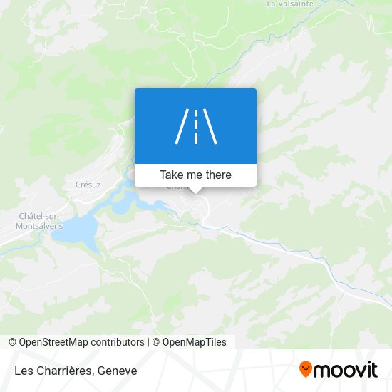 Les Charrières map