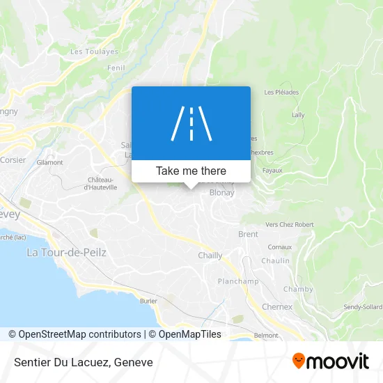 Sentier Du Lacuez map