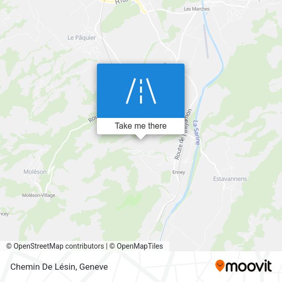 Chemin De Lésin map