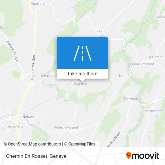Chemin En Rosset map