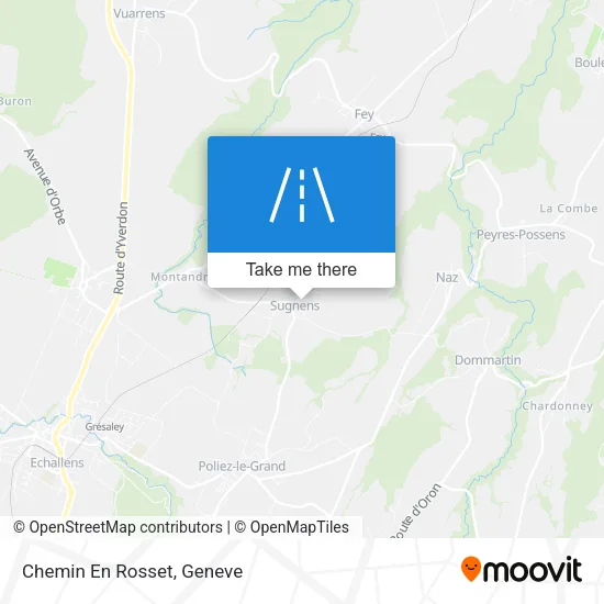 Chemin En Rosset map