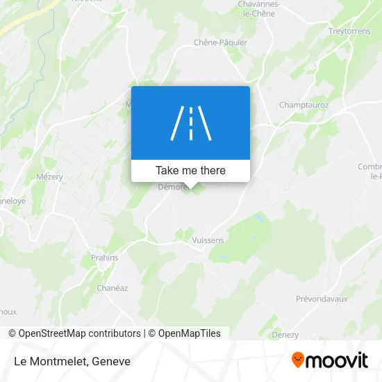 Le Montmelet map