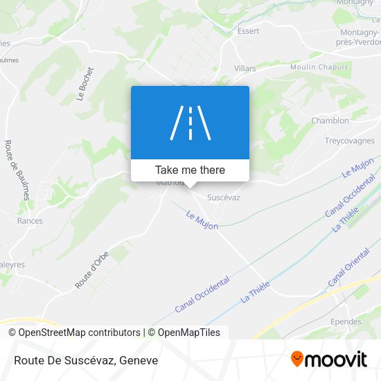 Route De Suscévaz map