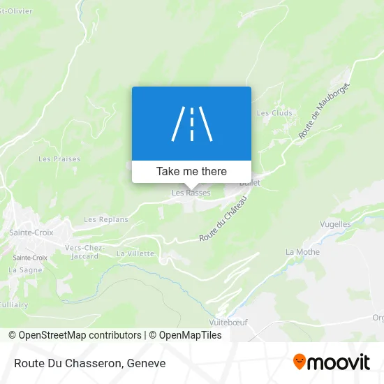 Route Du Chasseron map