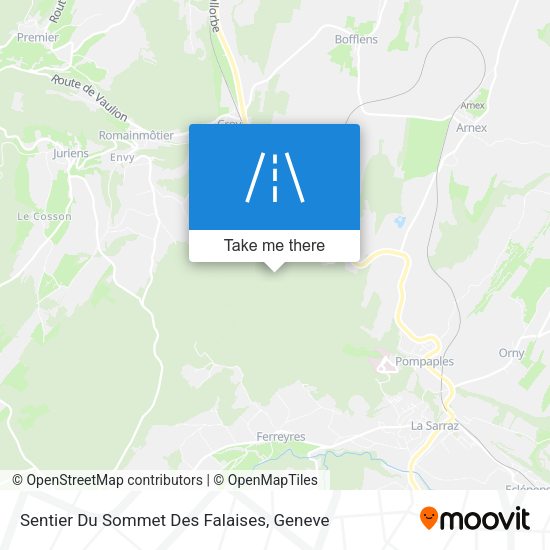 Sentier Du Sommet Des Falaises map