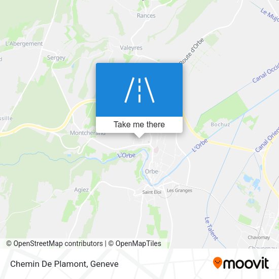 Chemin De Plamont map
