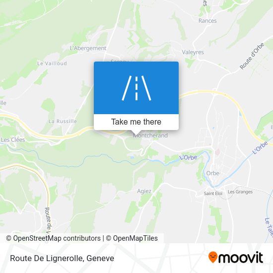 Route De Lignerolle map