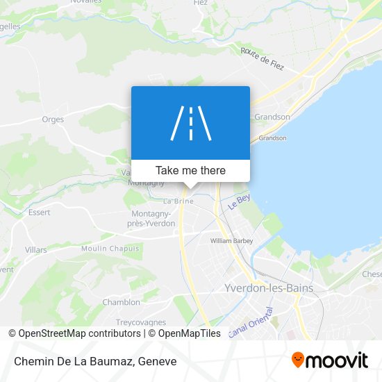 Chemin De La Baumaz map
