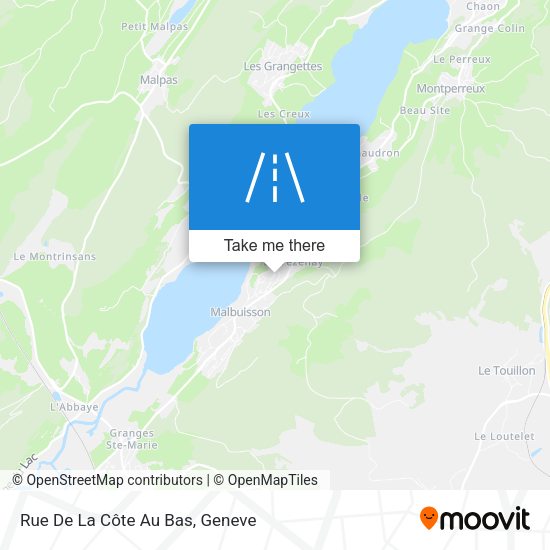 Rue De La Côte Au Bas map