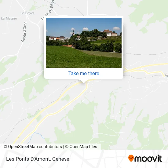 Les Ponts D'Amont map