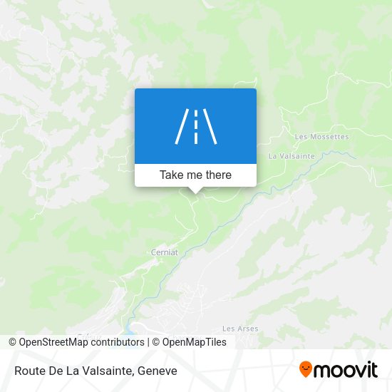 Route De La Valsainte map