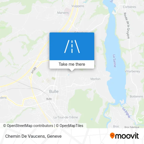 Chemin De Vaucens map