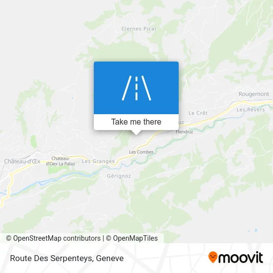 Route Des Serpenteys map
