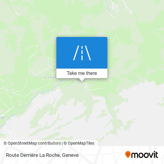 Route Derrière La Roche map