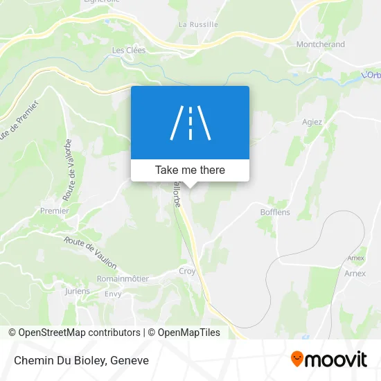 Chemin Du Bioley map