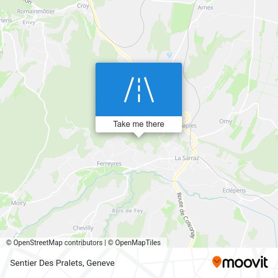 Sentier Des Pralets map