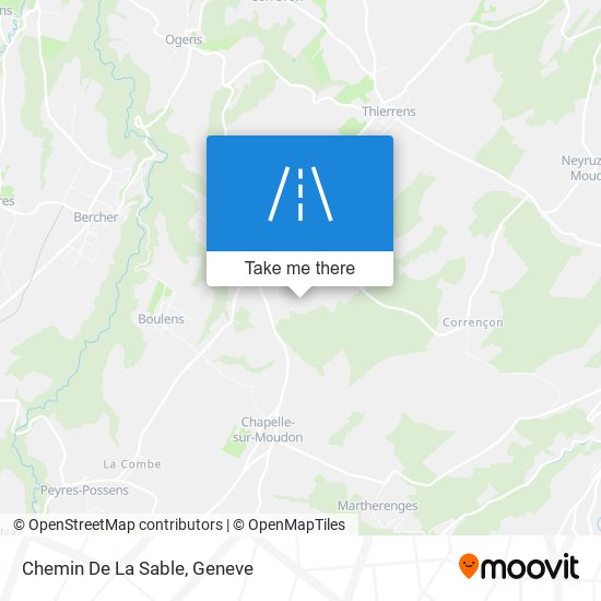 Chemin De La Sable map