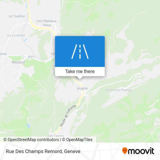Rue Des Champs Remord map
