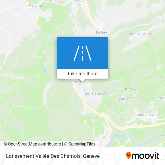 Lotissement Vallée Des Chamois map