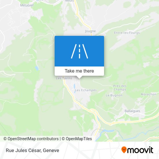 Rue Jules César map