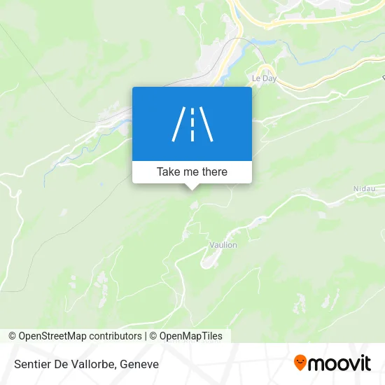 Sentier De Vallorbe map